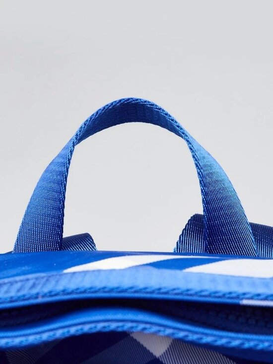 Burberry Blue/White Check Nylon Knight Roll Backpack Bag main image 10